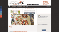 Desktop Screenshot of paradisepizzainc.com